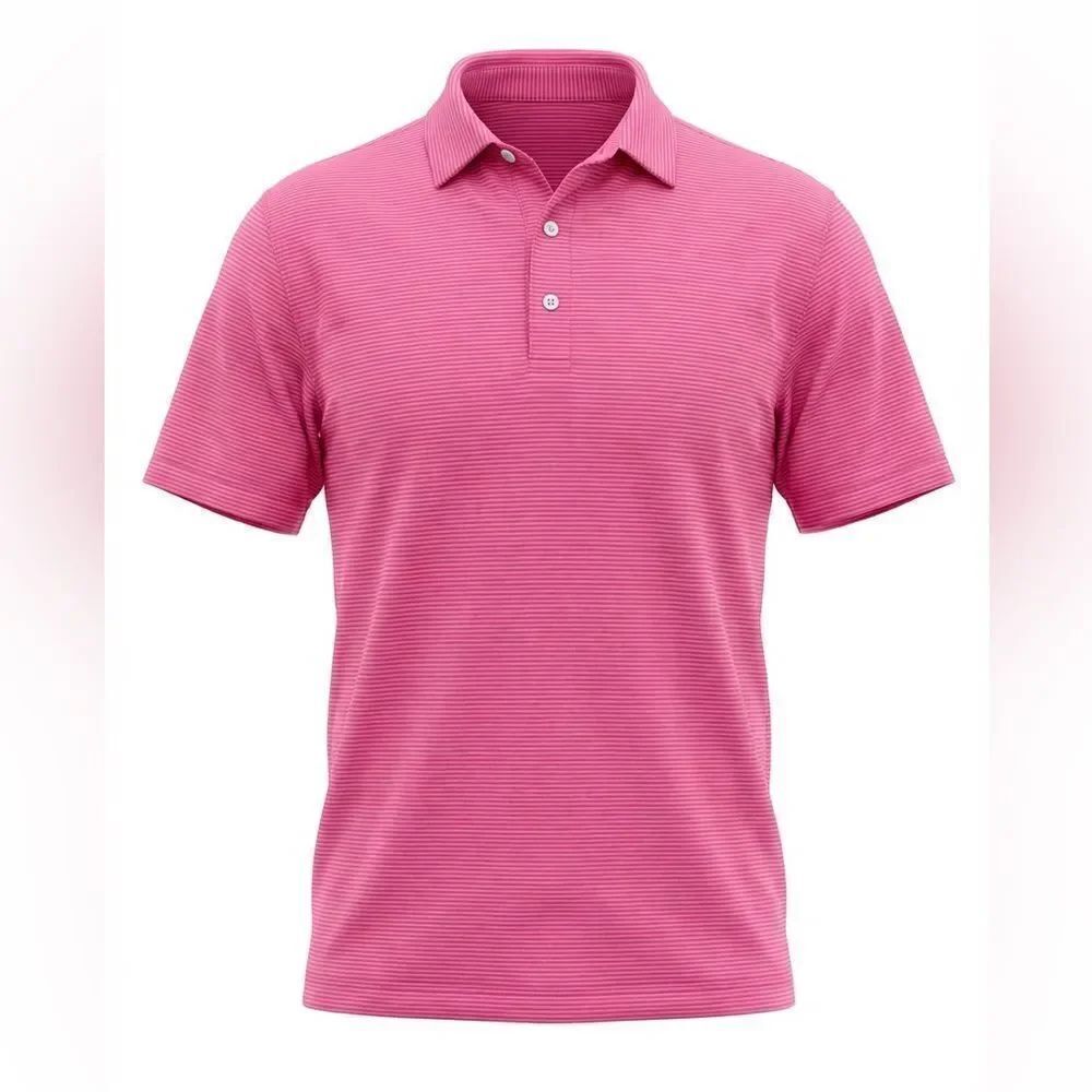Johnnie-O men’s Pink Polo Shirt Classic Style size XL